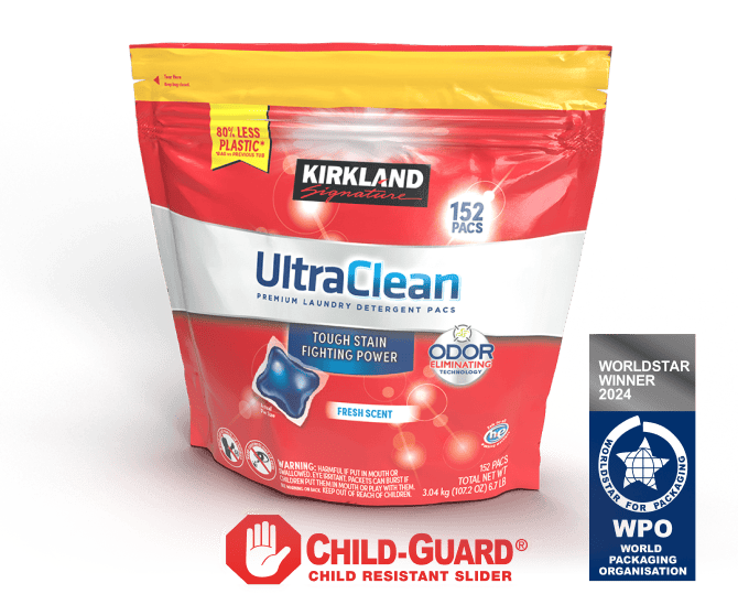 Kirkland Detergent Packaging: 2024 WORLDSTAR AWARD WINNER